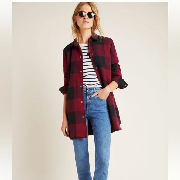 BB Dakota Eldridge Plaid Shirt Jacket- Size M- like new!! Excellent condition - Picture 1 of 9